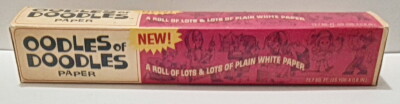 Oodles of Doodles Box, Full roll of doodling paper, 1971