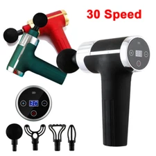 30 Speed Massage Gun Percussion Massager Deep Tissue Muscle Vibrating Relaxing
