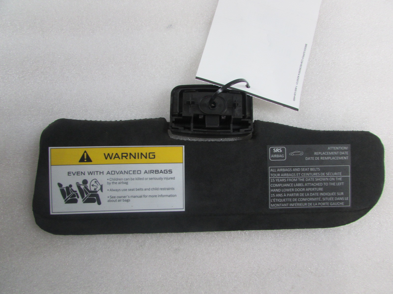 McLaren MP4-12C Spider, RH, Right Sun Visor, Alcantara, Used