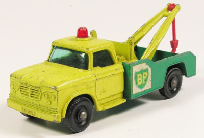 MATCHBOX 13 DODGE BP WRECK TOW TRUCK VINTAGE LESNEY 1-75 ENGLAND BXV