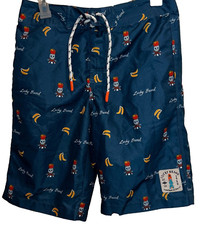 Lucky Brand Boys Board Shorts size 18 Skull Pineapple Blue Green Swimming