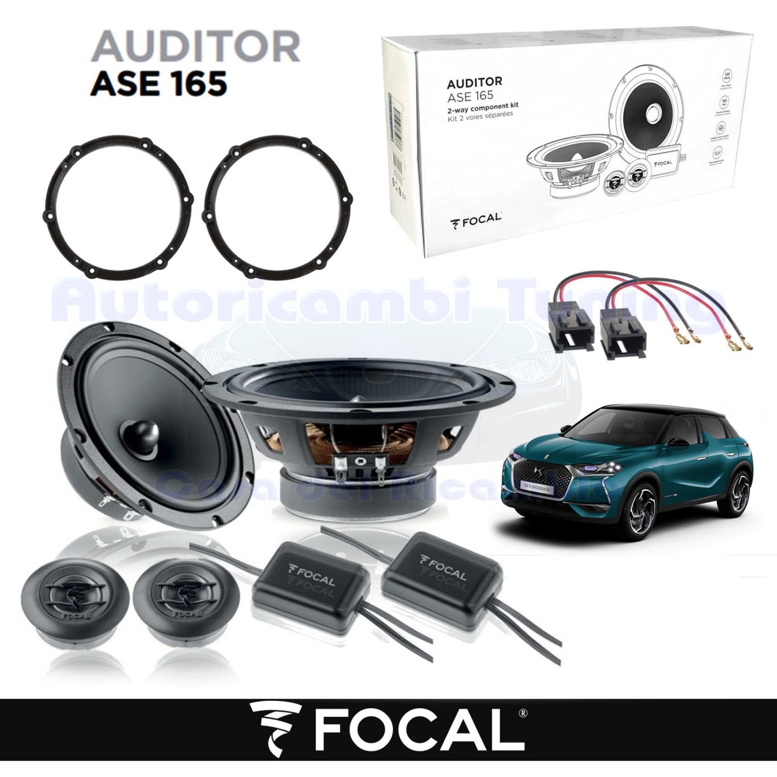 Kit Focal ASE 165 120W: Upgrade Audio per Citroen DS3 Crossback