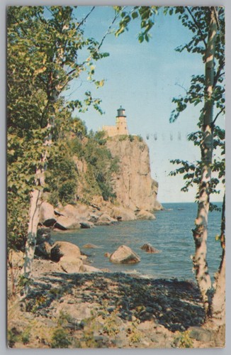 Split Rock Lighthouse, Two Harbors Minnesota, Vintage Post Card. - 第 1/2 張圖片