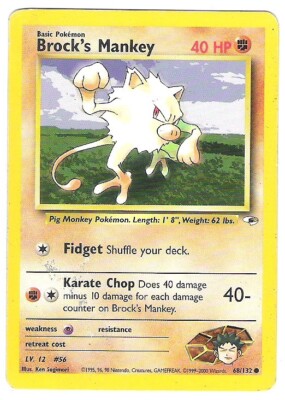 Mankey Pokemon Card