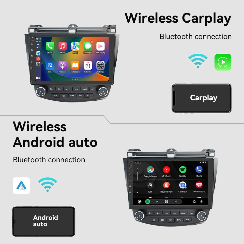 Für Honda Accord 2003-2007 Android 13 4G+64G Autoradio GPS NAVI WIFI 10.1 Inch - Bild 4 von 4