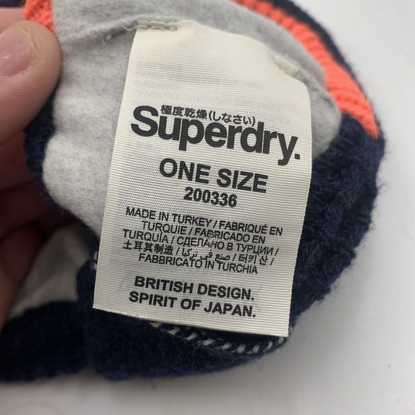 super-dry spirit of japan winter knit fleece lined 