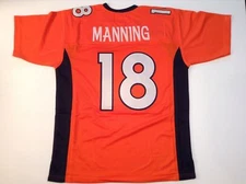 UNSIGNED CUSTOM Sewn Stitched Peyton Manning Orange Jersey - M, L, XL, 2XL, 3XL