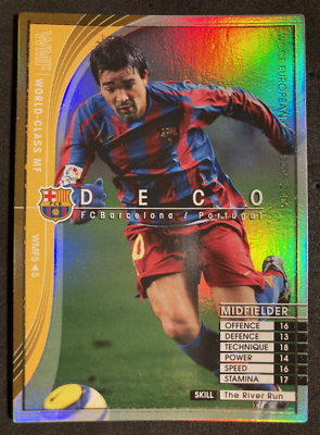 2005-06 Panini WCCF World Class Midfield Deco Barcelona refractor