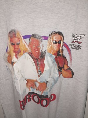 Vintage WWF The Brood Gangrel Edge Christian Tag Team 90's T Shirt