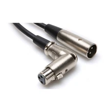 Hosa XFF-115 Balanced Interconnect Right-angle XLR3F to XLR3M 15 ft XLR XFF 115