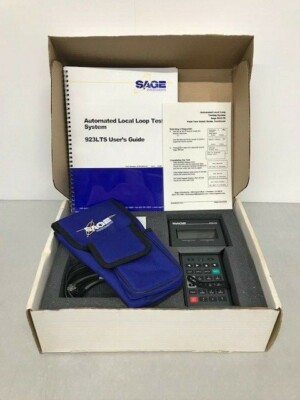 Sage Instruments 923LTS Automated Local Loop Field Testing System Hand Held