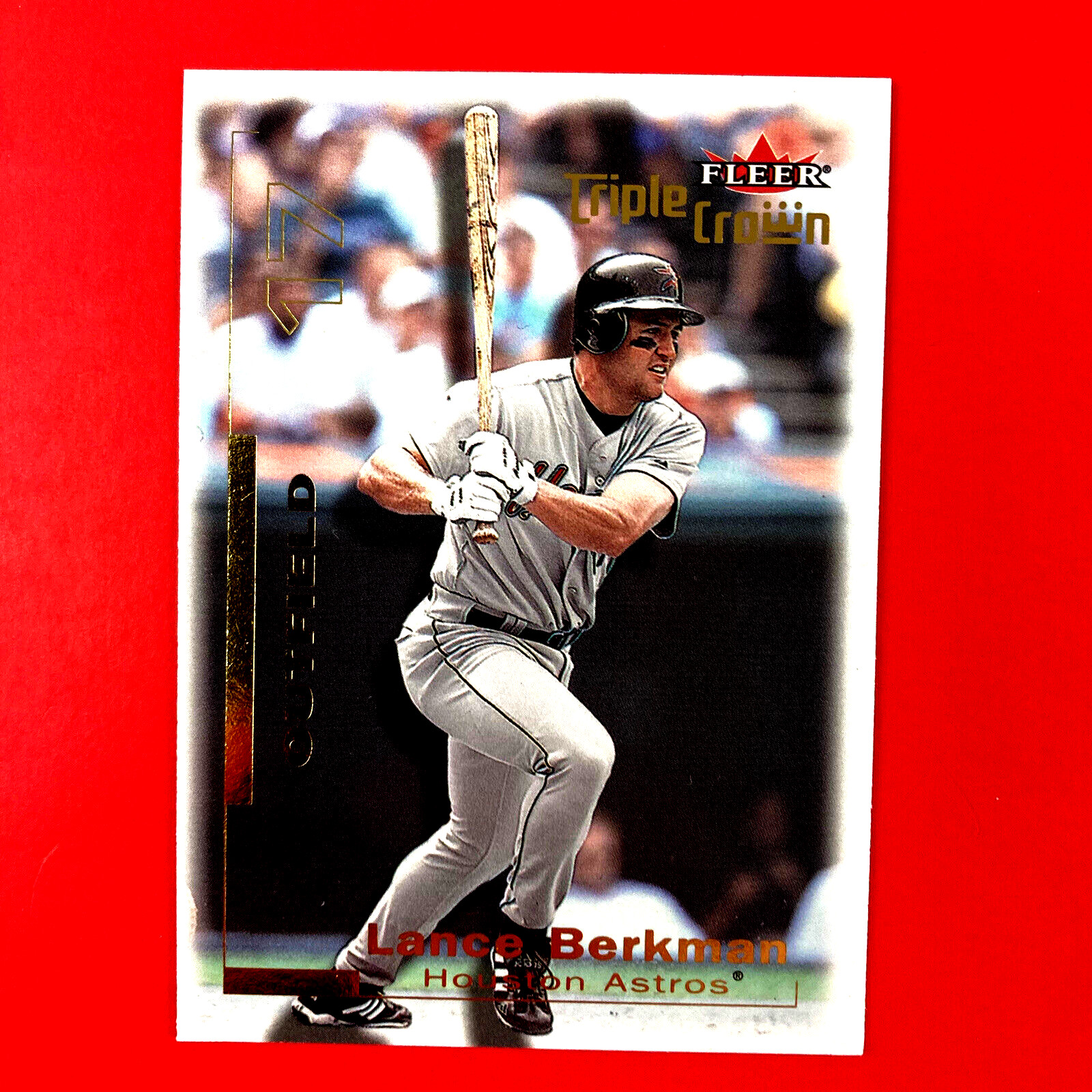 Lance Berkman 2001 Fleer Triple Crown Card #91 MLB Houston Astros