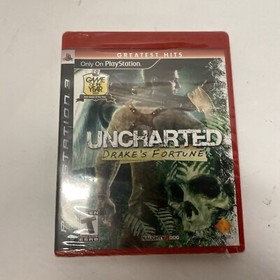 Uncharted Drakes Fortune Ps3 PlayStation 3 Factory Sealed New Greatest Hits Red
