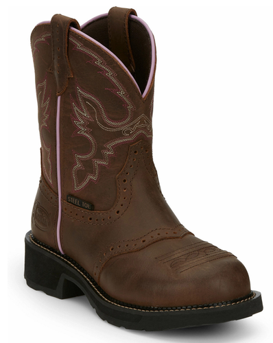 Bottes de travail pour femmes Justin « Wanette » bout en acier EH GY9980 - Photo 1/5