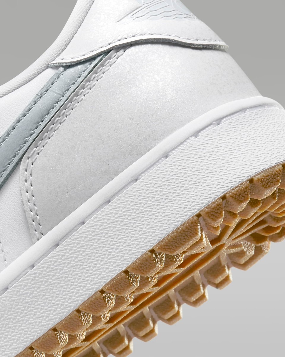 Nike Air Jordan 1 Low Golf White Gum Pure Platinum Brown