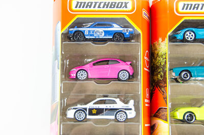 Matchbox 5 Car Gift Pack MBX Japan Cruisers Skyline Civic R Blue