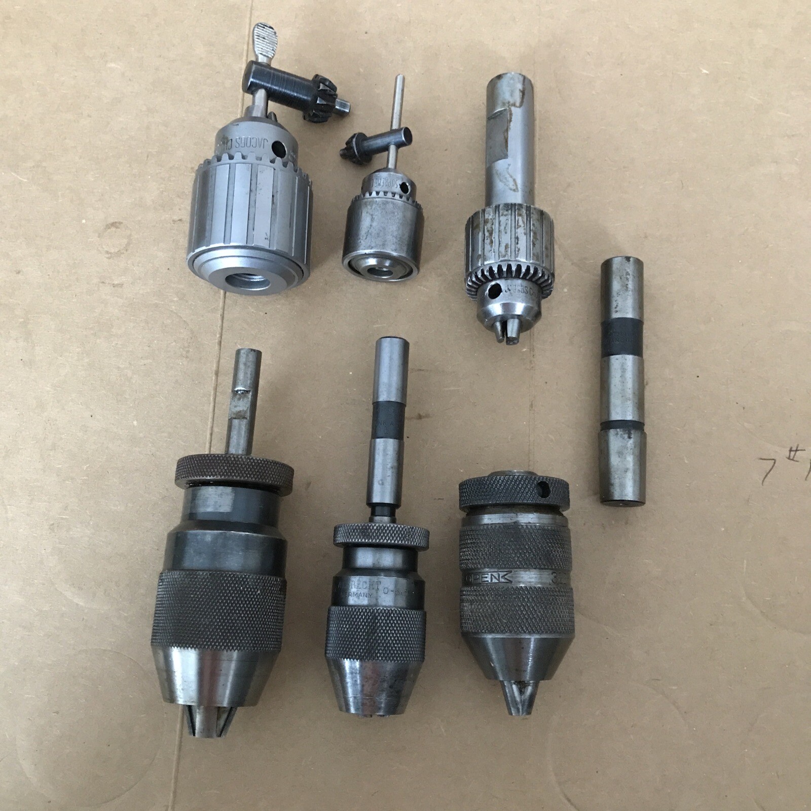 Lot of Used Drill Chucks Jacobs, Albrecht, Portomatic, and Supreme eBay