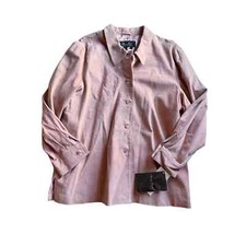 Nwt: Vintage Jerry Lewis Pink Suede Leather Floral Jacket (3xl)