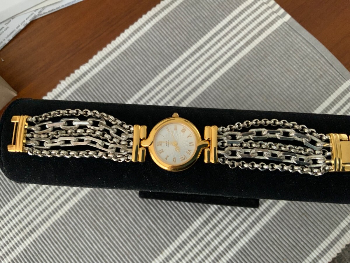 Anne Klein Women\'s Gold Grey Analog Japanese Quartz Roman Numeral Bracelet Watch ANNE KLEIN AK/2158 Three-Hand Quartz Analog Women main image 4