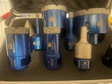 Sdx Diamond Drill Core Bit Beveling Porcelain Tile Marble Grinder Hole Saw 9 pc