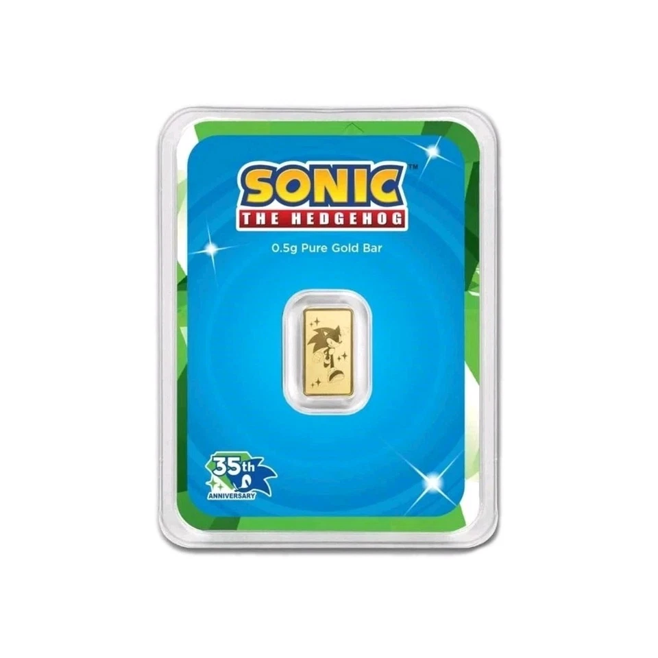NEW 0.5g Gold PAMP Sonic the Hedgehog Goldbarren 999.9 Feingold 2026 - Bild 3 von 4