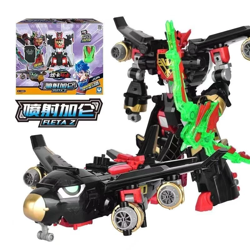 "Coches, camiones y aviones para niños de 7-11"" - figuras de cardbot de metal transformadoras juguete" Foto 4 de 4