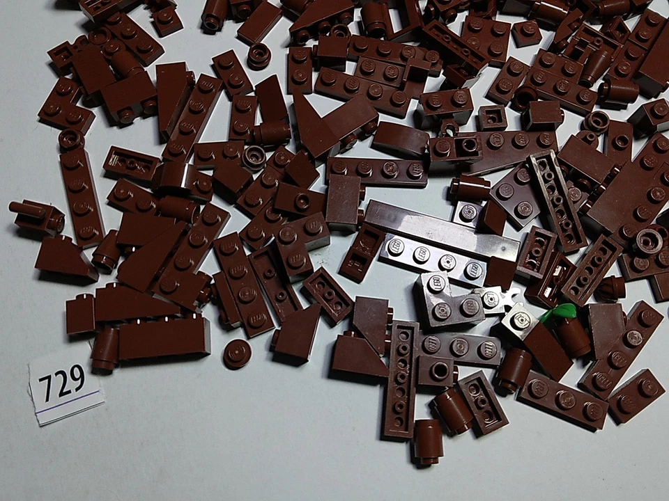 Lego Lote 500 Pequeños Ladrillos Modificados Marrón Rojizo Harry Potter Escobas Látigos 729 Foto 2 de 4