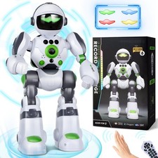 Zreswap Robot Toys Gift for Kids Remote Control Robot Programmable with Recor...