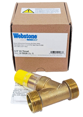 #ad Webstone 3 4quot; Inch Brass Differential Pressure By Pass Valve Body H 70530 $46.95