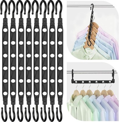 Space Saving Hanrs for 48 Clothes, Reinforced Collapsible Hanrs °