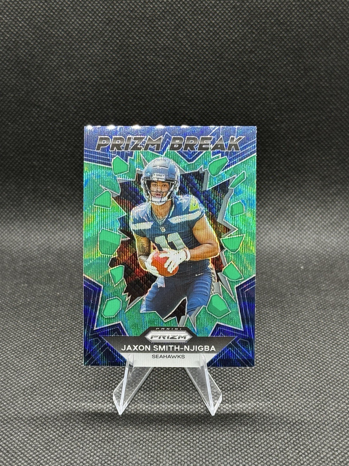2023 Panini Prizm - Prizm Break Jaxon Smith-Njigba #PB-2 Green Wave Prizm (RC)
