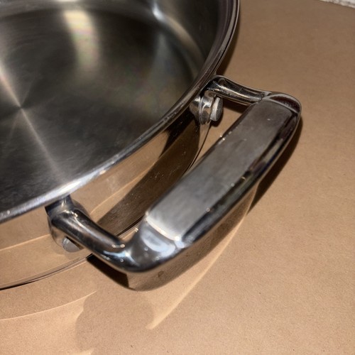 TRAMOTINA 5 Quart Skillet 80120/500 18/10 Stainless Steel W/Lid - Picture 4 of 9