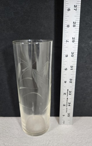 Noritake Sasaki Etched Wheat Crystal Cut Tom Collins Glasses Lot Of 6 - Picture 2 of 3
