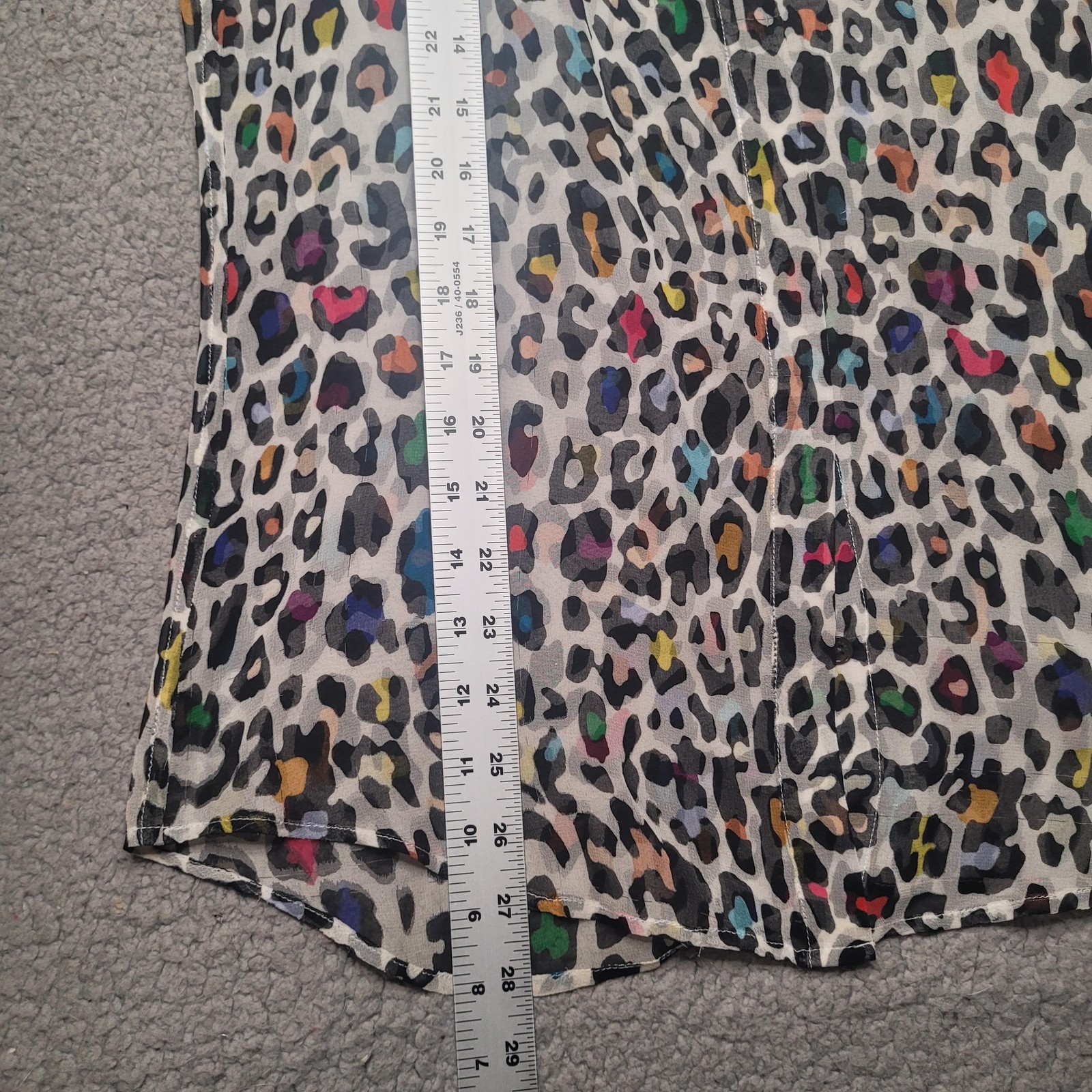 Equipment Blouse Small Multicolor Leopard Print S… - image 9