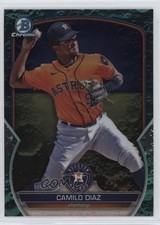 2023 Bowman Draft Chrome Aqua Lunar Crater Refractor /125 Camilo Diaz 11o2