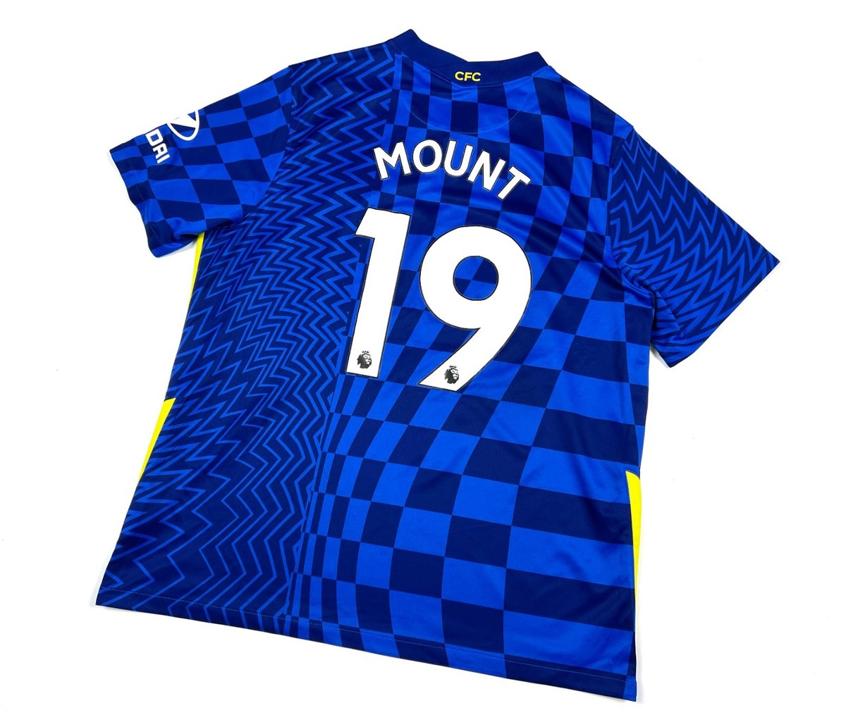 Chelsea Nike MOUNT 19 シャツ CHELSEA 2021 2022 #19 MOUNT Home Football Shirt Soccer Jersey Nike