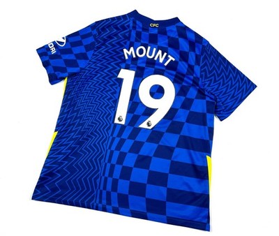 CHELSEA 2021 2022 #19 MOUNT Home Football Shirt Soccer Jersey Nike