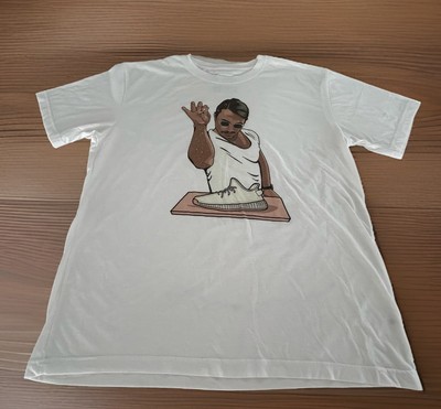 Satirical Salt Bae X Yeezy Sneakers Kanye The Design Store Men 2XL White T Shirt