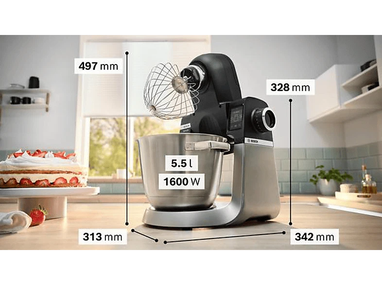 BOSCH MUMS6ZS13D Küchenmaschine Jet black matt NEU - Bild 3 von 4