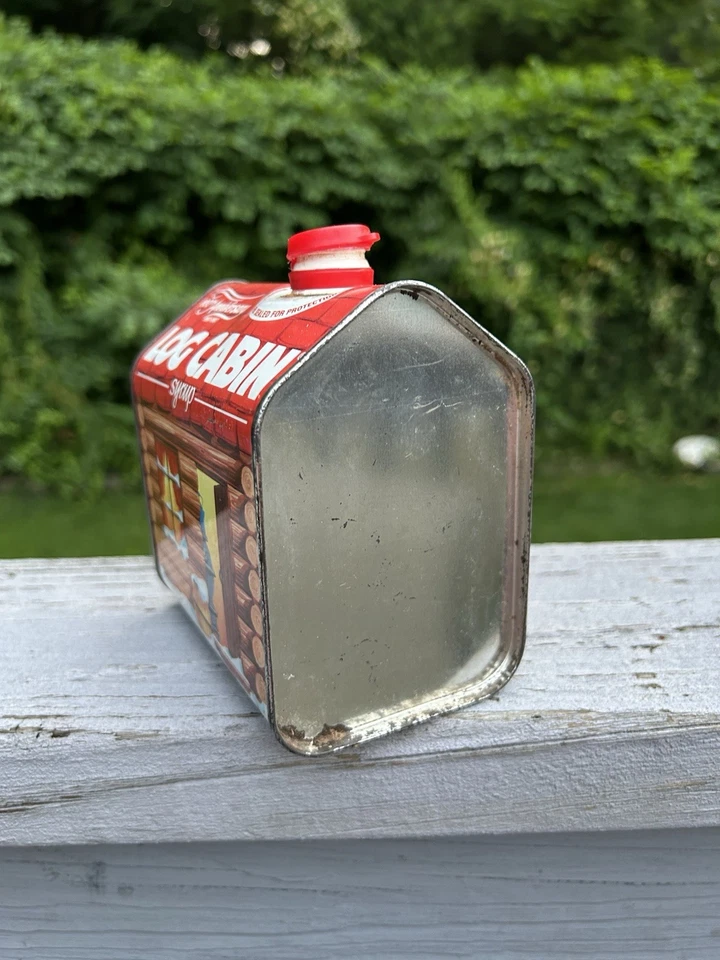 Vintage 1987 Log Cabin Syrup 100th Anniversary 24 Fl. Oz. Tin - Image 3 of 4