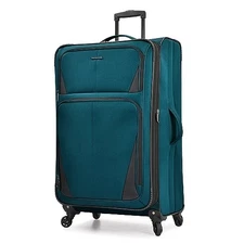 U.S. TRAVELER EXPANDABLE SOFTSIDE LUGGAGE, SPINNER WHEELS, 30-INCH, TEAL