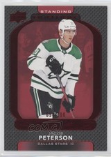 2021-22 Upper Deck Ovation Rookies Red Standing 98/100 Jacob Peterson #123 xl8