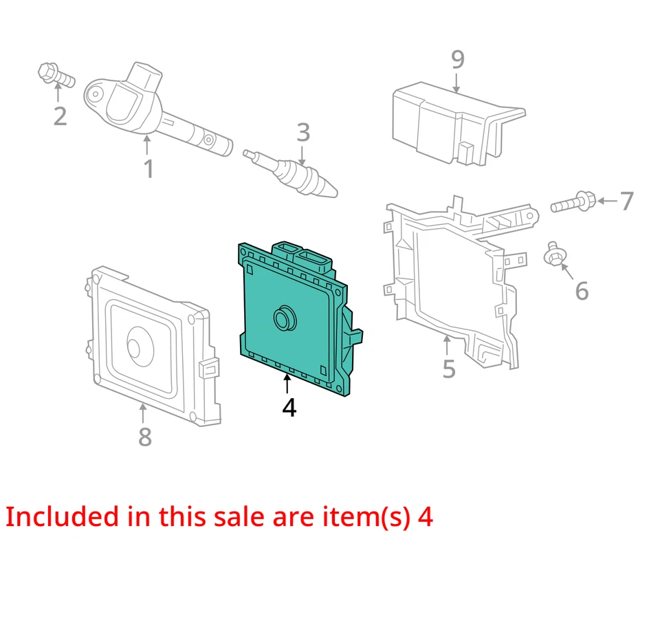 2019 Honda Odyssey Engine Computer Module ECU ECM PCM Brain Box 37820-5MR-A31 - Image 4 of 4