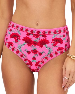 Beach Riot Marcella Bikini Swim Bottoms Redwood Floral Print Women's S