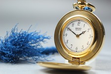 Orologio da tasca Seiko vintage 1990 Yosooi 2C20-0180 SGP oro due lancette qu...