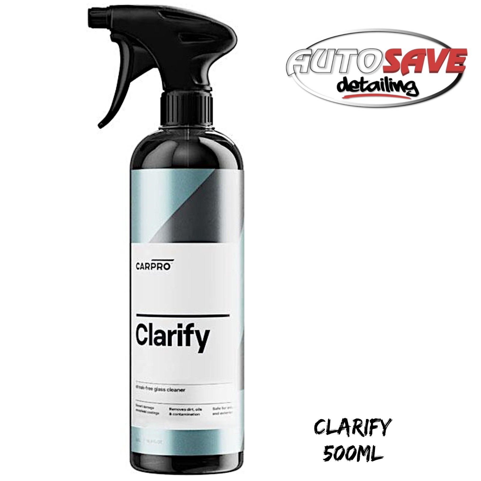 CarPro - Clarify 500ml Streak-Free Glass Cleaner, Won't Damage Your Rain Repell