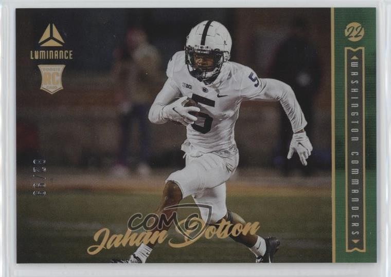 2022 Panini Luminance Rookie Green 82/99 Jahan Dotson #190 Rookie RC 1p9e