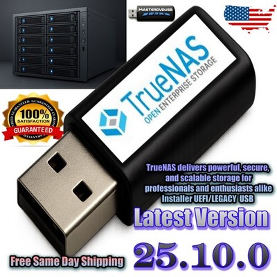 TrueNAS 25.20 USB Installer Flash Drive   Build a Rock Solid Home Cloud Server