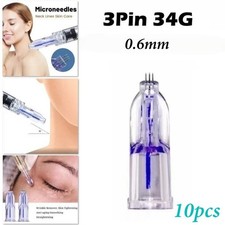 Nanosoft Microneedle 34G Fillmed Hand Three Needles for Anti Aging Eyes Neck 10 