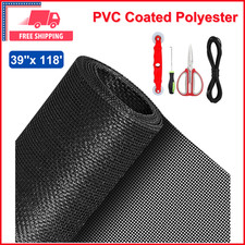 QWR Pet Proof Window Screen And Screen Door Replacement Kit - 39"x118" Durable